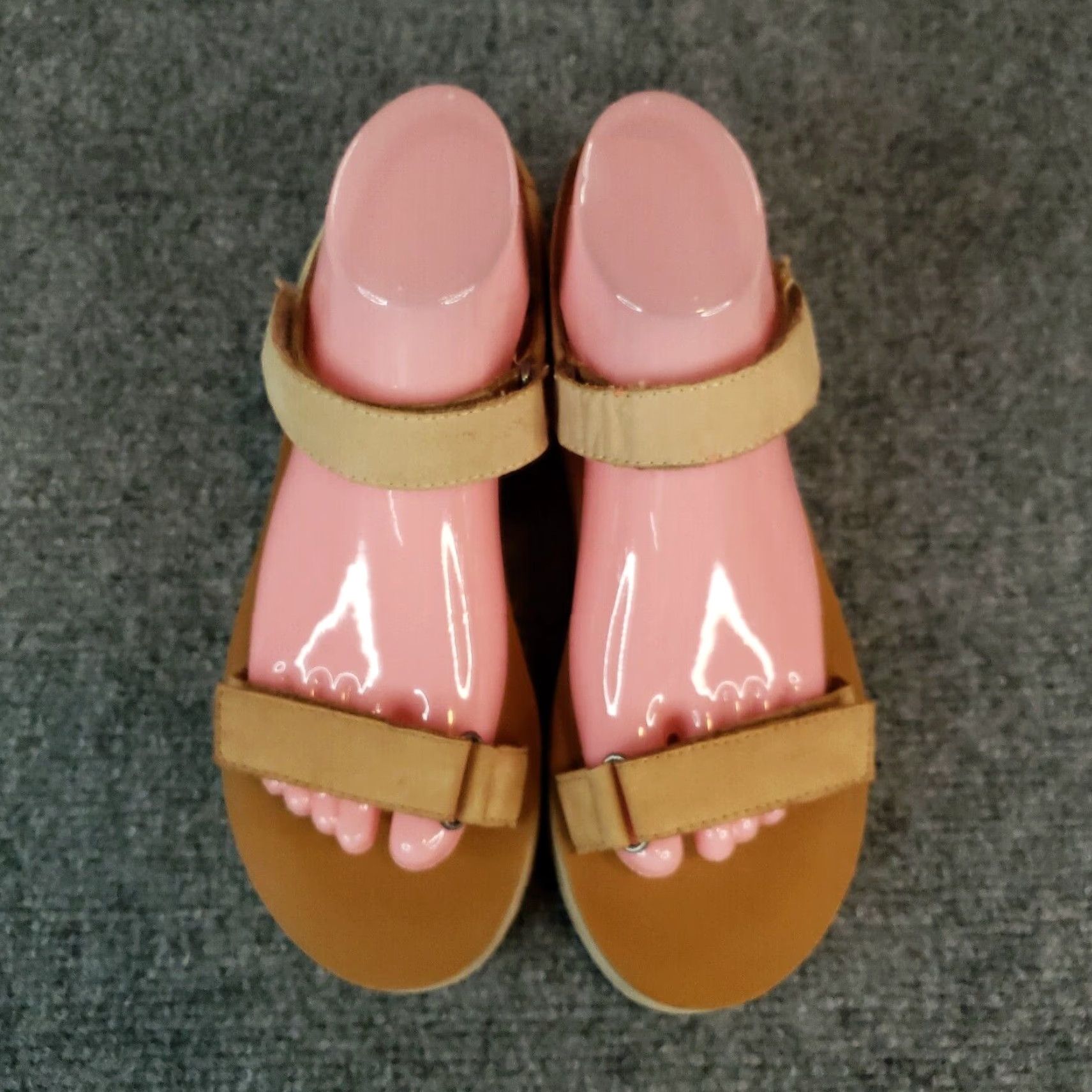 Madewell Madewell Leather Flat Sandal Womens Size 7.5 Brown Strappy Block Heel Size US 8 / IT 38 - 3 Thumbnail