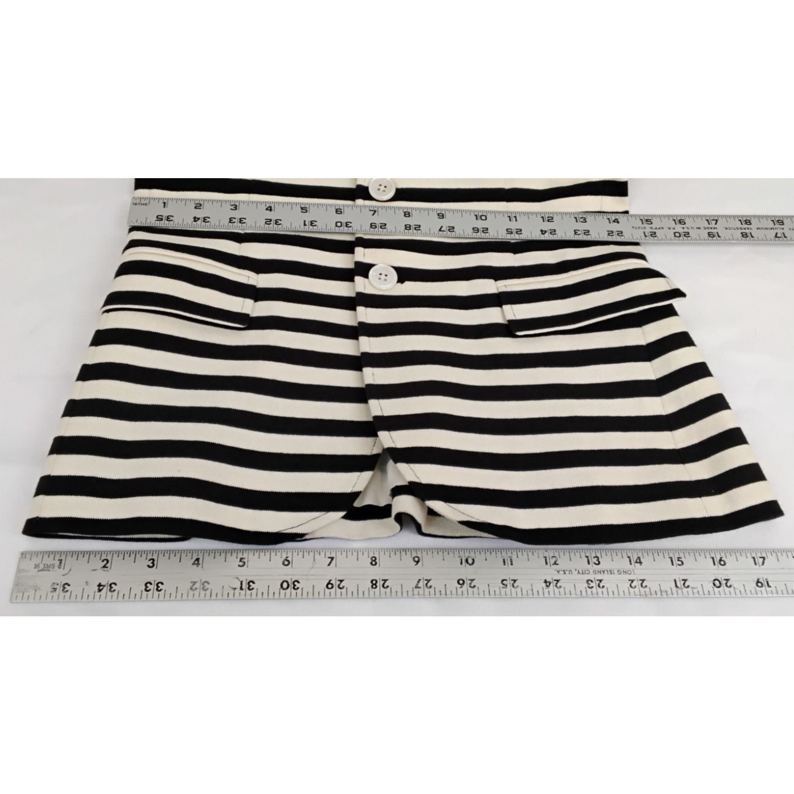 Ralph Lauren Ralph Lauren Knit Blazer Women 2 Black/White Stripes Cotton Size XS / US 0-2 / IT 36-38 - 11 Thumbnail