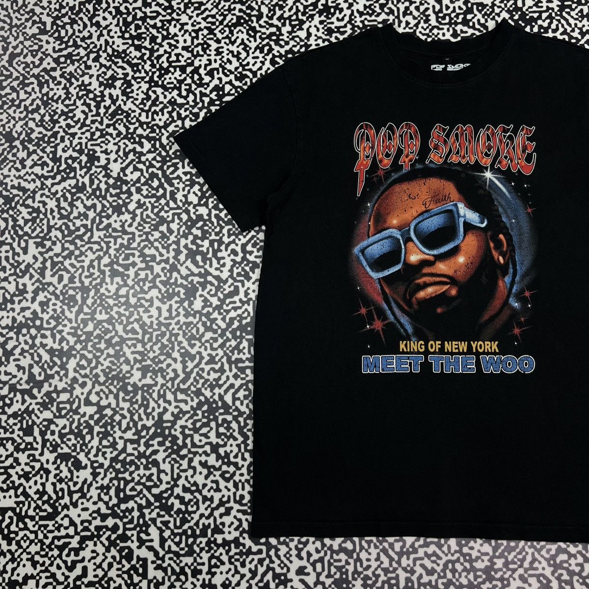 Rap Tees Pop Smoke Meet The Woo Rap Band Style King New York T-shirt Size US M / EU 48-50 / 2 - 2 Thumbnail