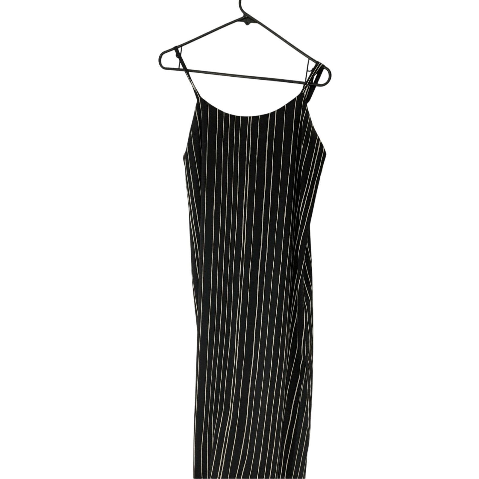 Alice + Olivia Alice + Olivia Spaghetti Stripe Maxi Slit Dress Minimal 4 Size S / US 4 / IT 40 - 1 Thumbnail