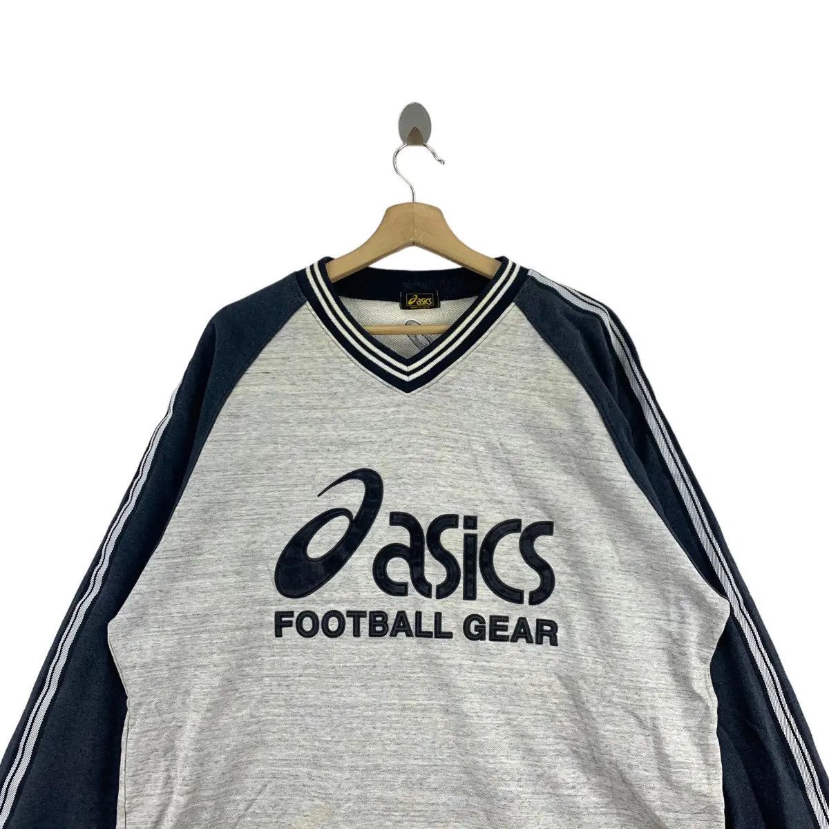 Asics Vintage ASICS JAPAN KOBE Football Gear Sweater Pullover Size US XXL / EU 58 / 5 - 2 Thumbnail