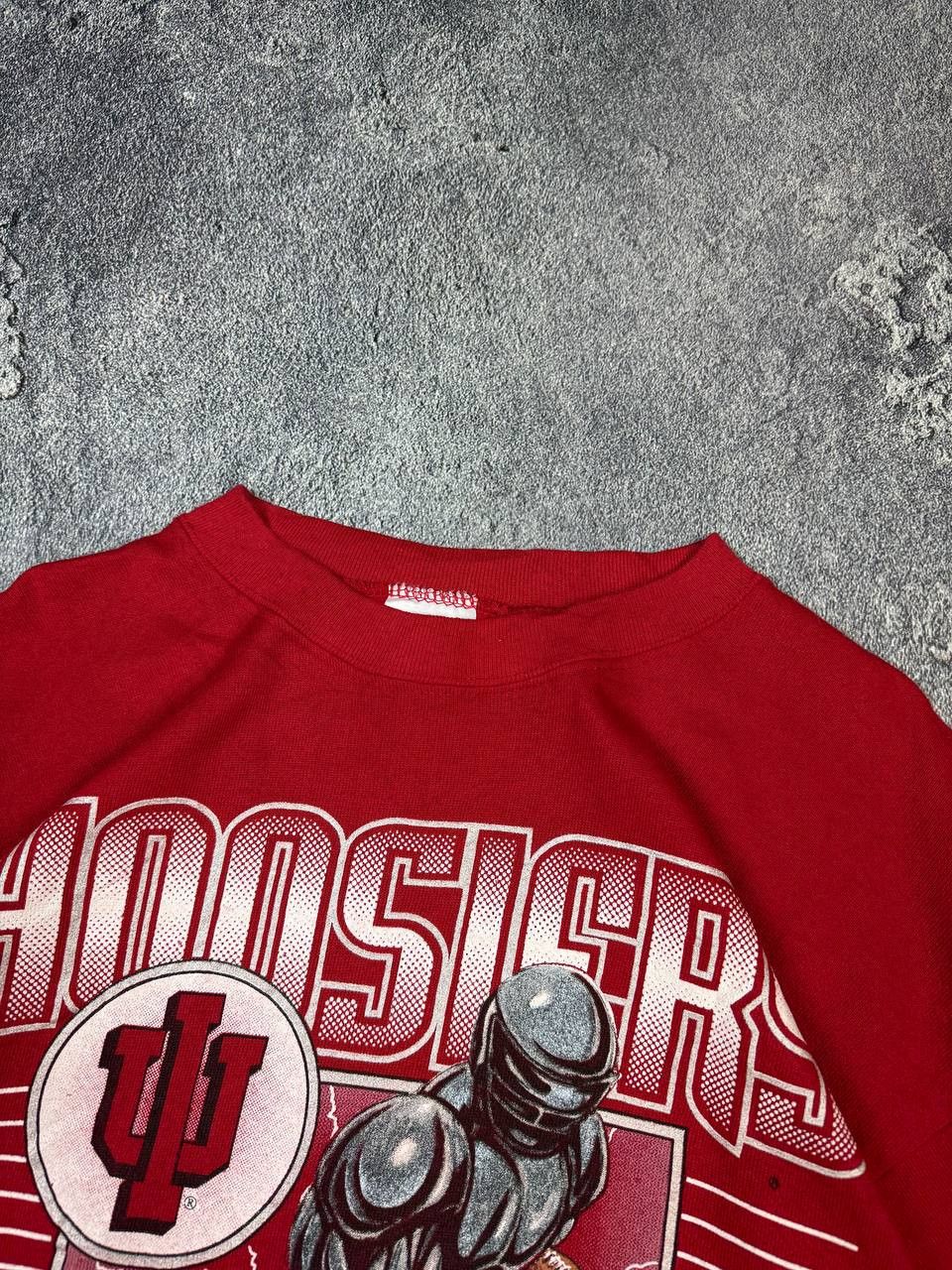 Vintage Vintage 90s Indiana Hoosiers Tultex Red Sweatshirt Size US M / EU 48-50 / 2 - 6 Thumbnail