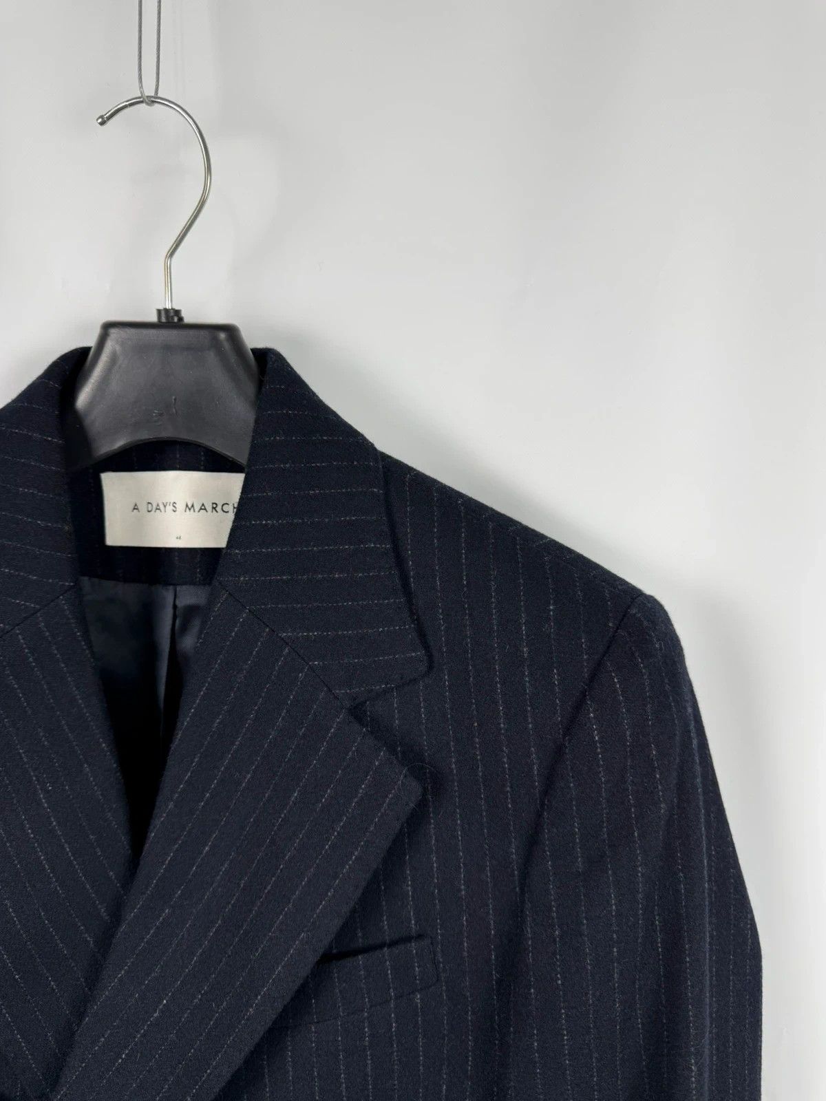 A Day's March A Day’s March Welland Double Breasted Blazer Wool Striped Size 36R - 2 Thumbnail