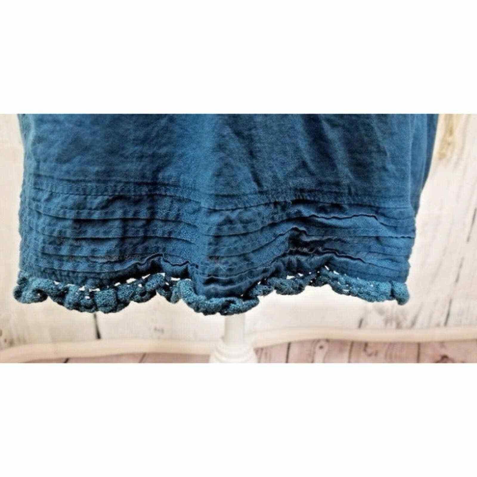 Other Gloria Vanderbilt Women's Top Blouse Blue Green Lace Details Size S / US 4 / IT 40 - 8 Thumbnail