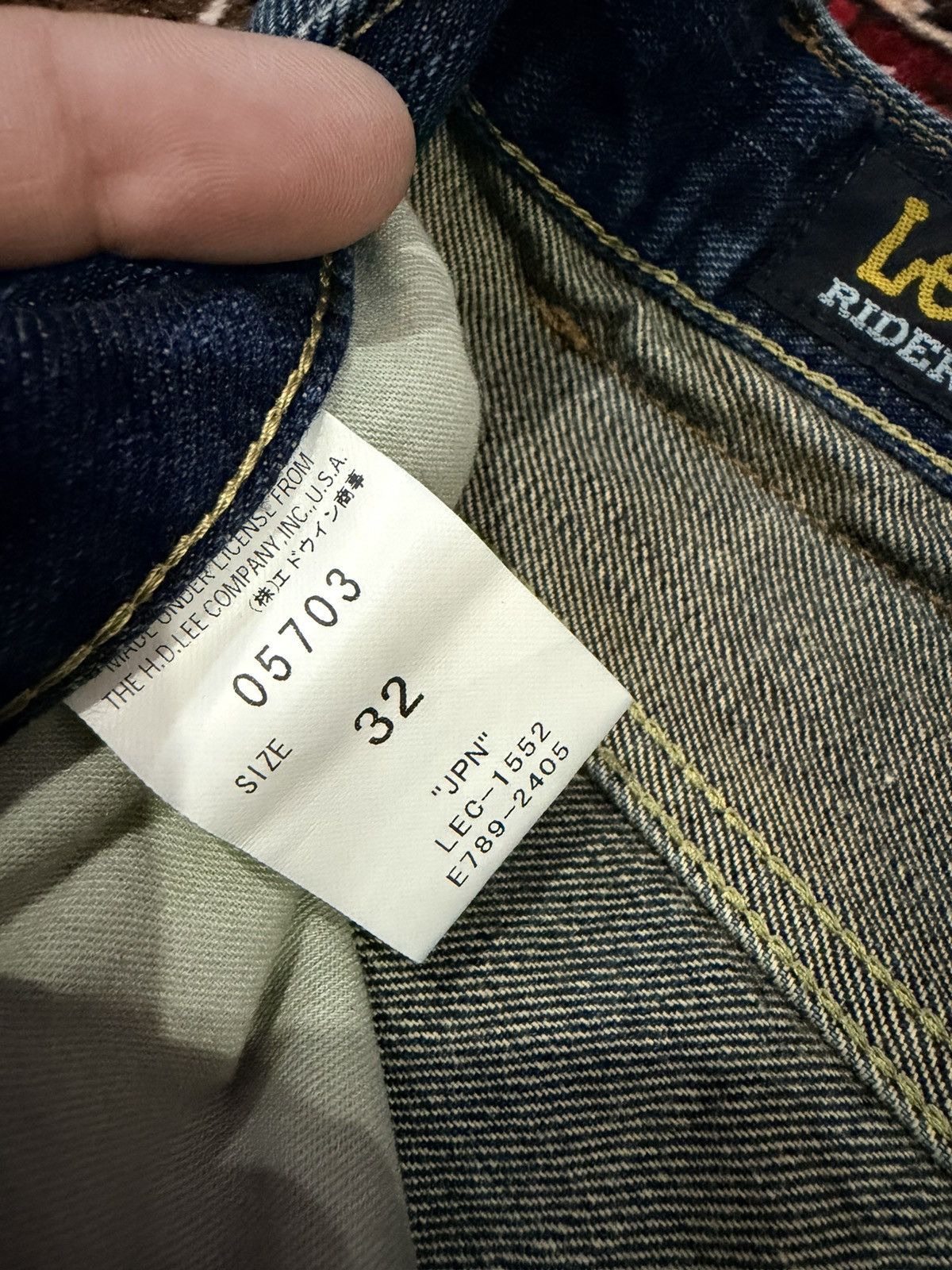 Lee Distressed Lee Riders Japan Denin Straight Cut Size US 34 / EU 50 - 4 Thumbnail