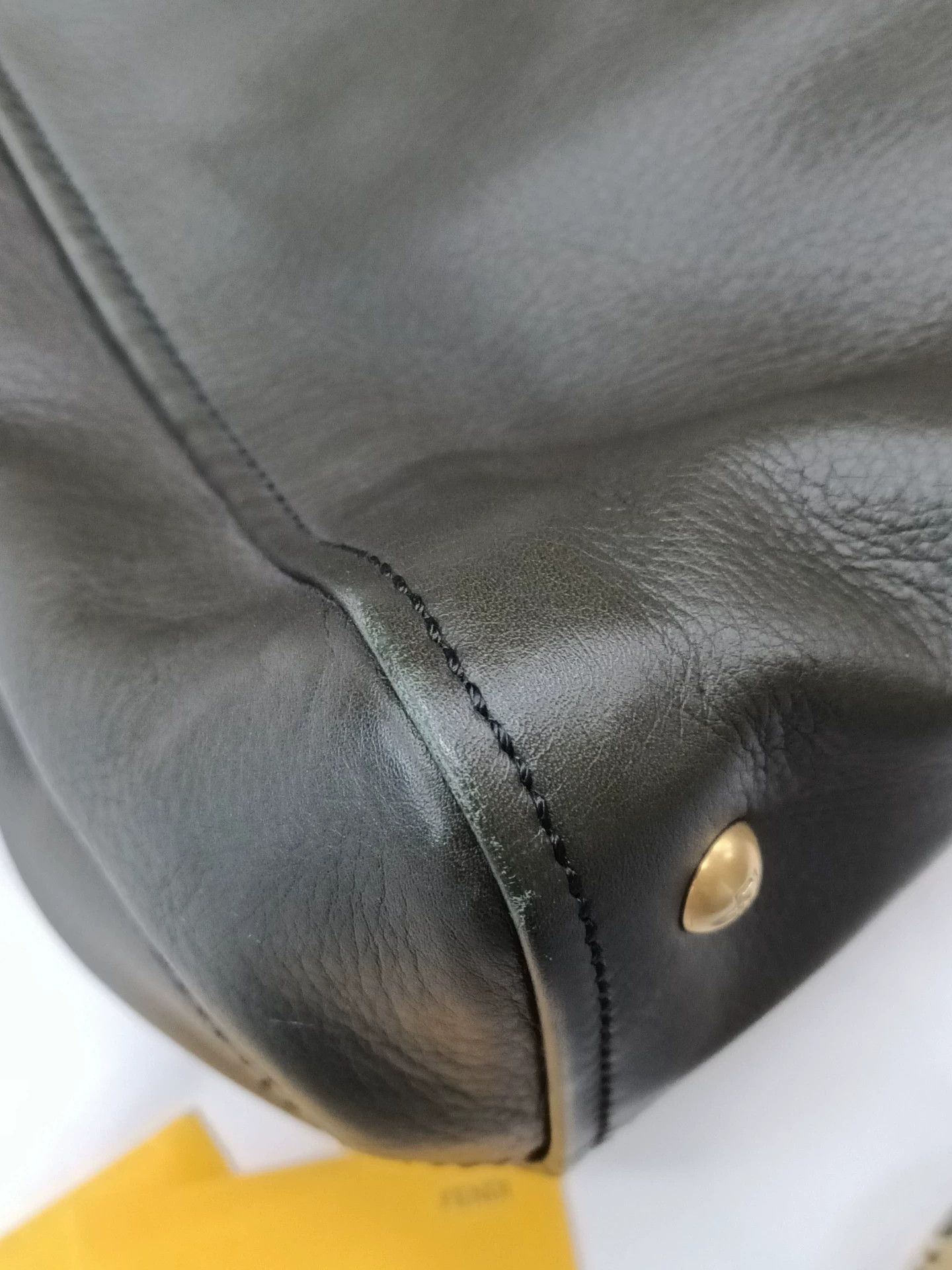 Fendi Fendi Green Gold Hardware Handbag 38x30-42 Dust Bag Strap Size ONE SIZE - 3 Thumbnail