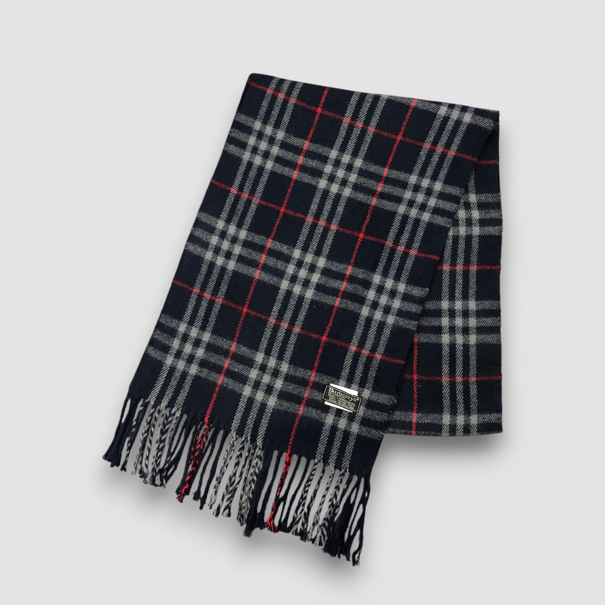 Burberry Vintage Burberry Scarf Muffler Wool Winter Scarves Size ONE SIZE - 3 Thumbnail