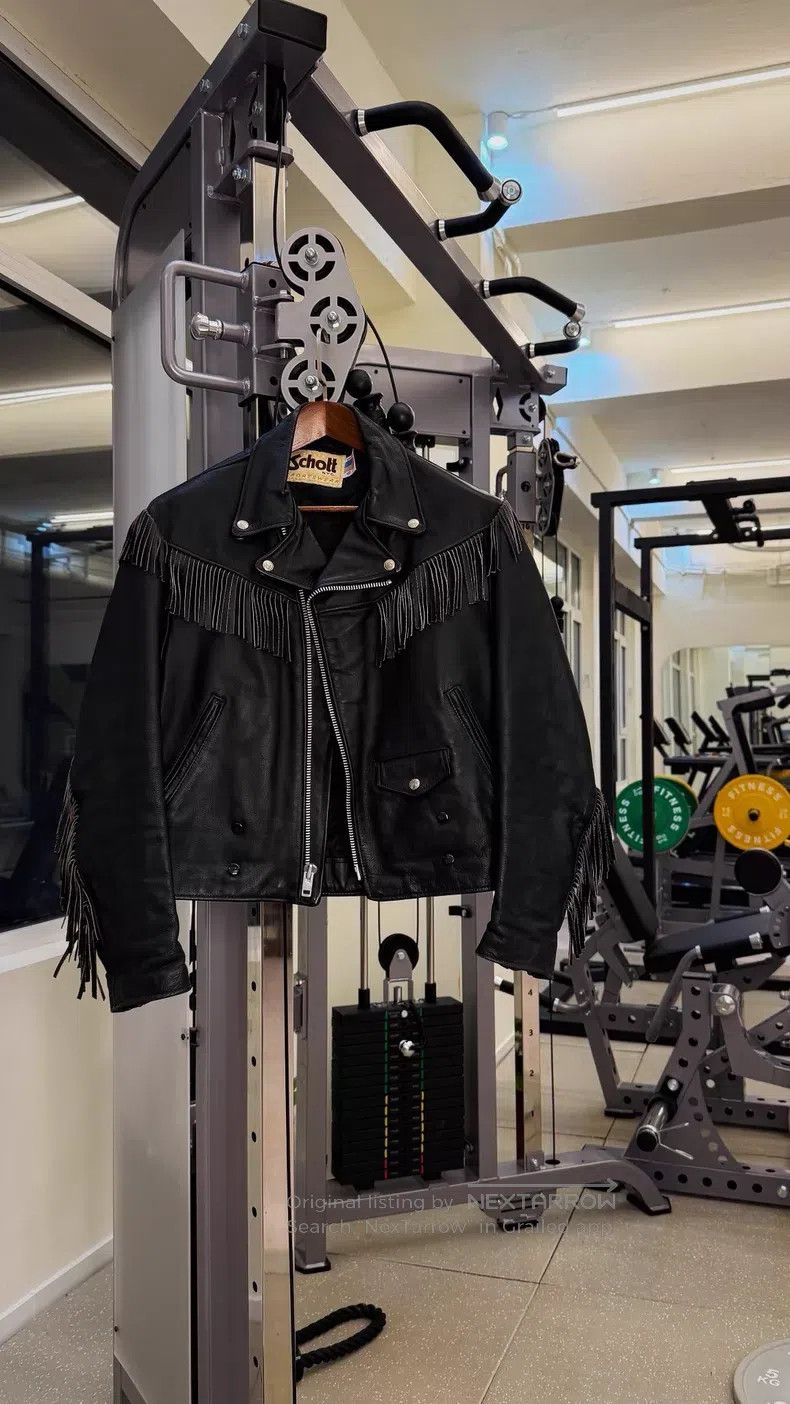 Schott Schott Fringe cable-stayed motorcycle leather jacket Size US L / EU 52-54 / 3 - 1 Thumbnail