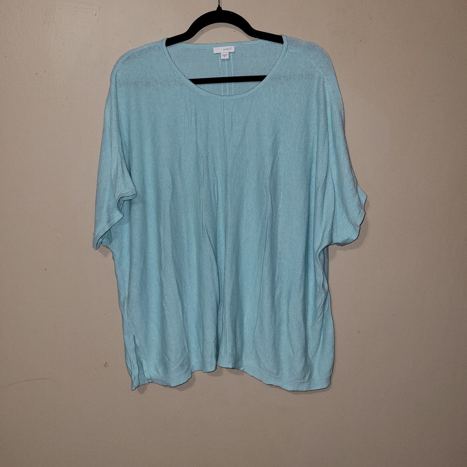 & Other Stories Pure Jill Blue Linen Blend Oversized Boxy Top Size XL Size XL / US 12-14 / IT 48-50 - 1 Thumbnail