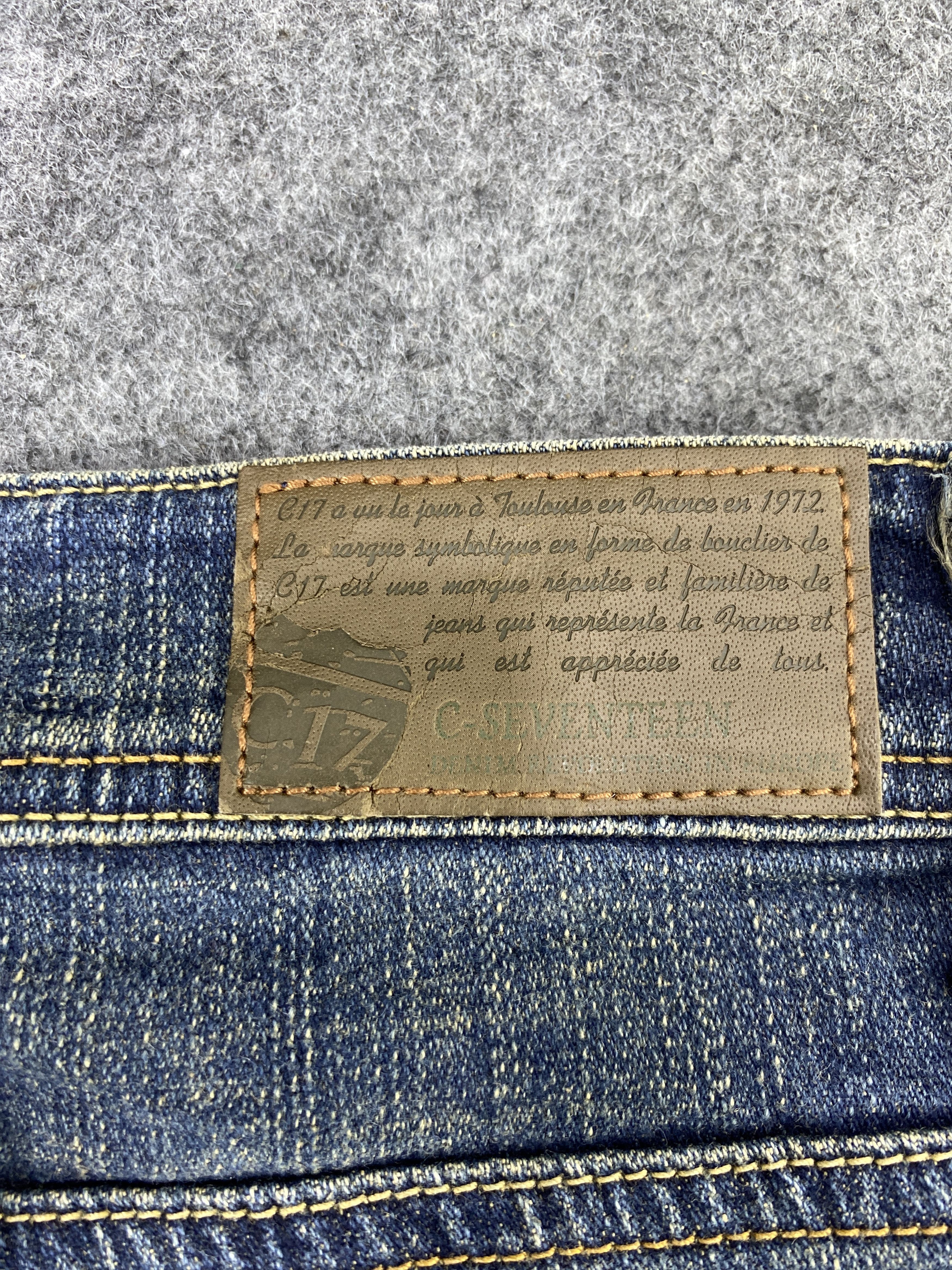 Japanese Brand C-seventeen Blue Wash bootcut Jeans - J1068 Size 27" / US 4 / IT 40 - 11 Thumbnail