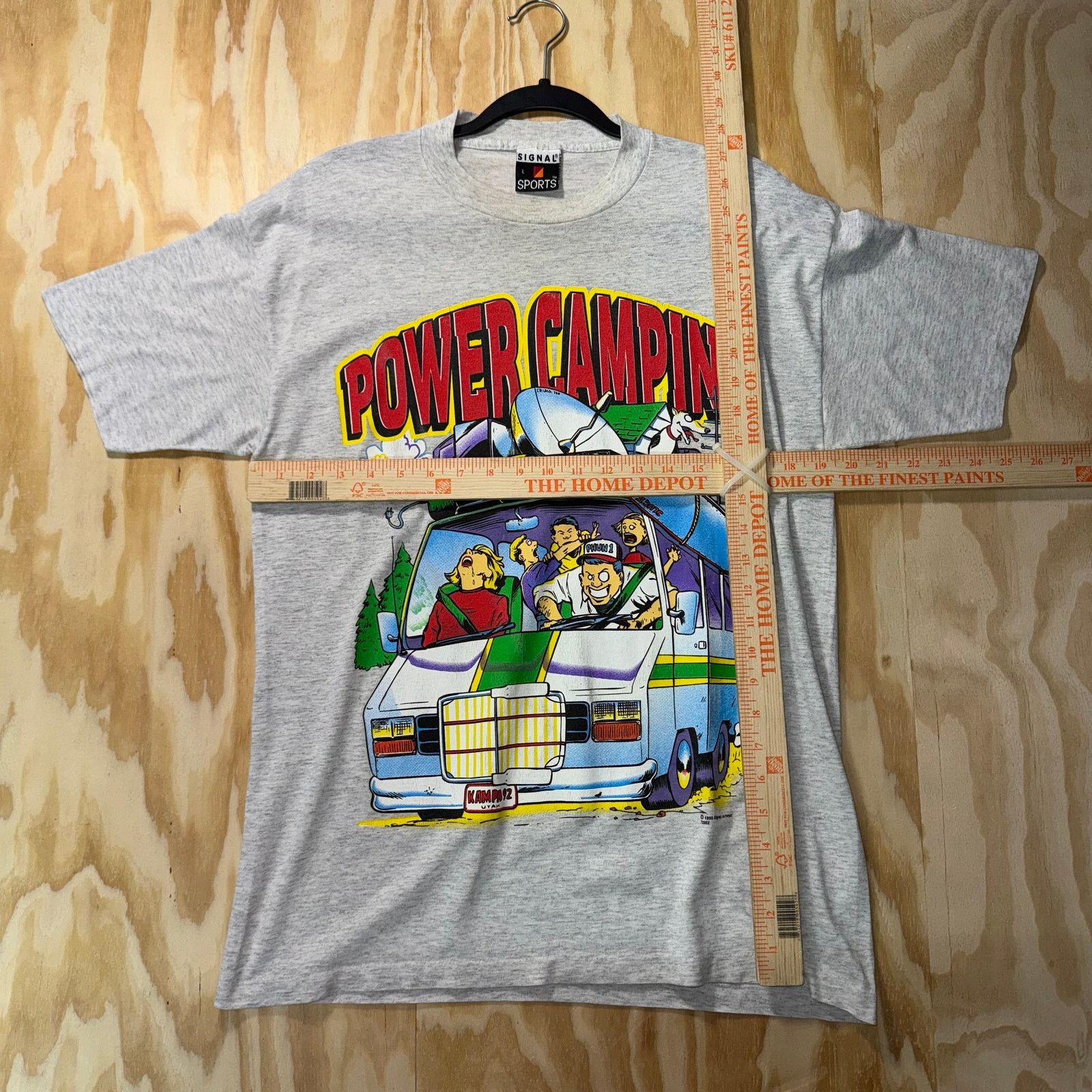 Vintage Vintage Y2K power camping RV caricature 1990s scene t-shirt Size US L / EU 52-54 / 3 - 4 Thumbnail