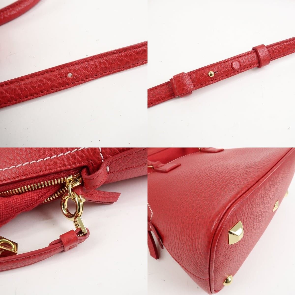 Maison Margiela Maison Margiela 5AC Mini Grained Calfskin Satchel Red Size ONE SIZE - 4 Thumbnail
