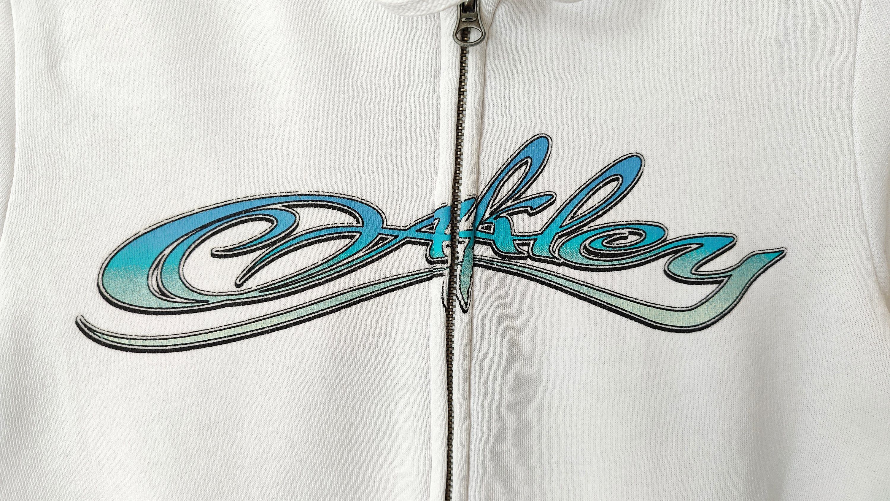 Oakley × Vintage Oakley Graffiti Y2K VTG Zip Sweatshirt Hoodie Size S / US 4 / IT 40 - 3 Thumbnail