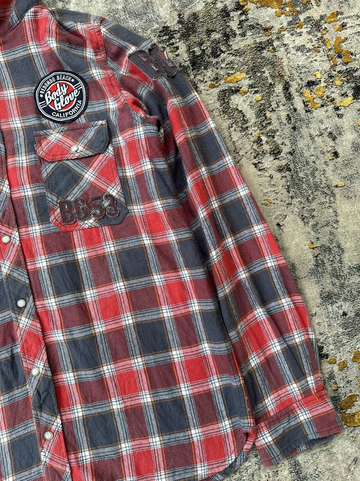 20471120 2000s SURF STYLE BG53 FUR HOODIE TARTAN Y2K LGB STYLE Size US L / EU 52-54 / 3 - 6 Thumbnail