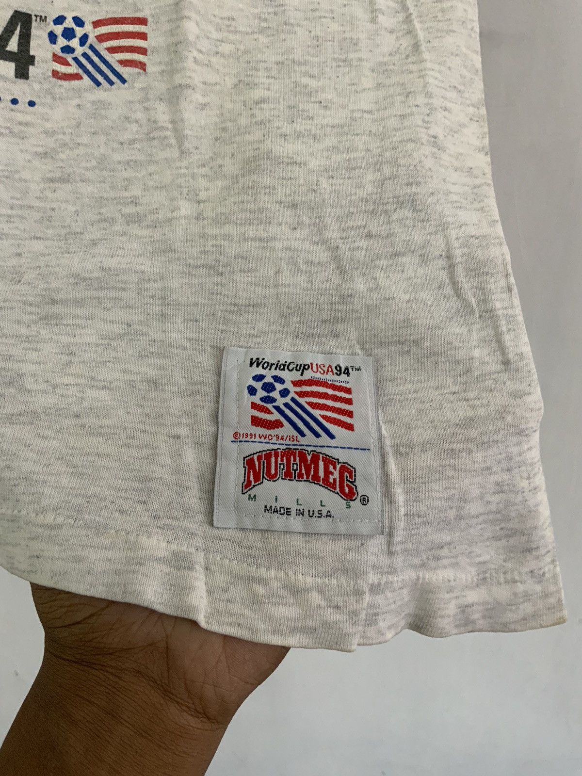 Nutmeg Vintage World Cup USA 94 Nutmeg Mills Tee Size US M / EU 48-50 / 2 - 7 Thumbnail