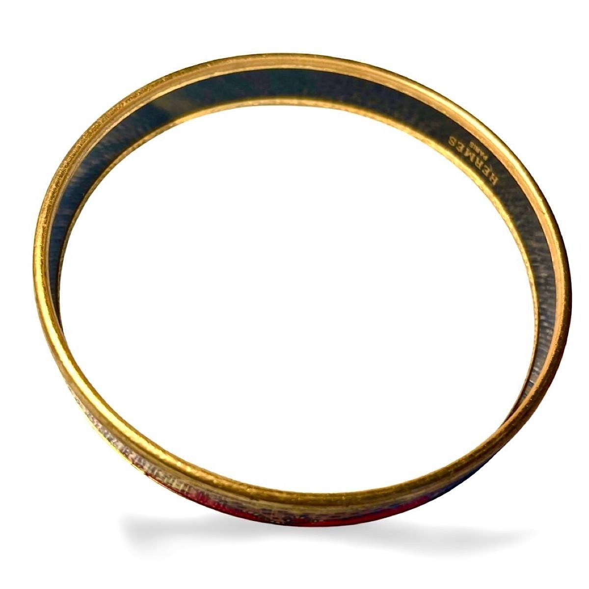 Hermes Vintage Hermes golden enamel bangle, panther Size ONE SIZE - 9 Thumbnail