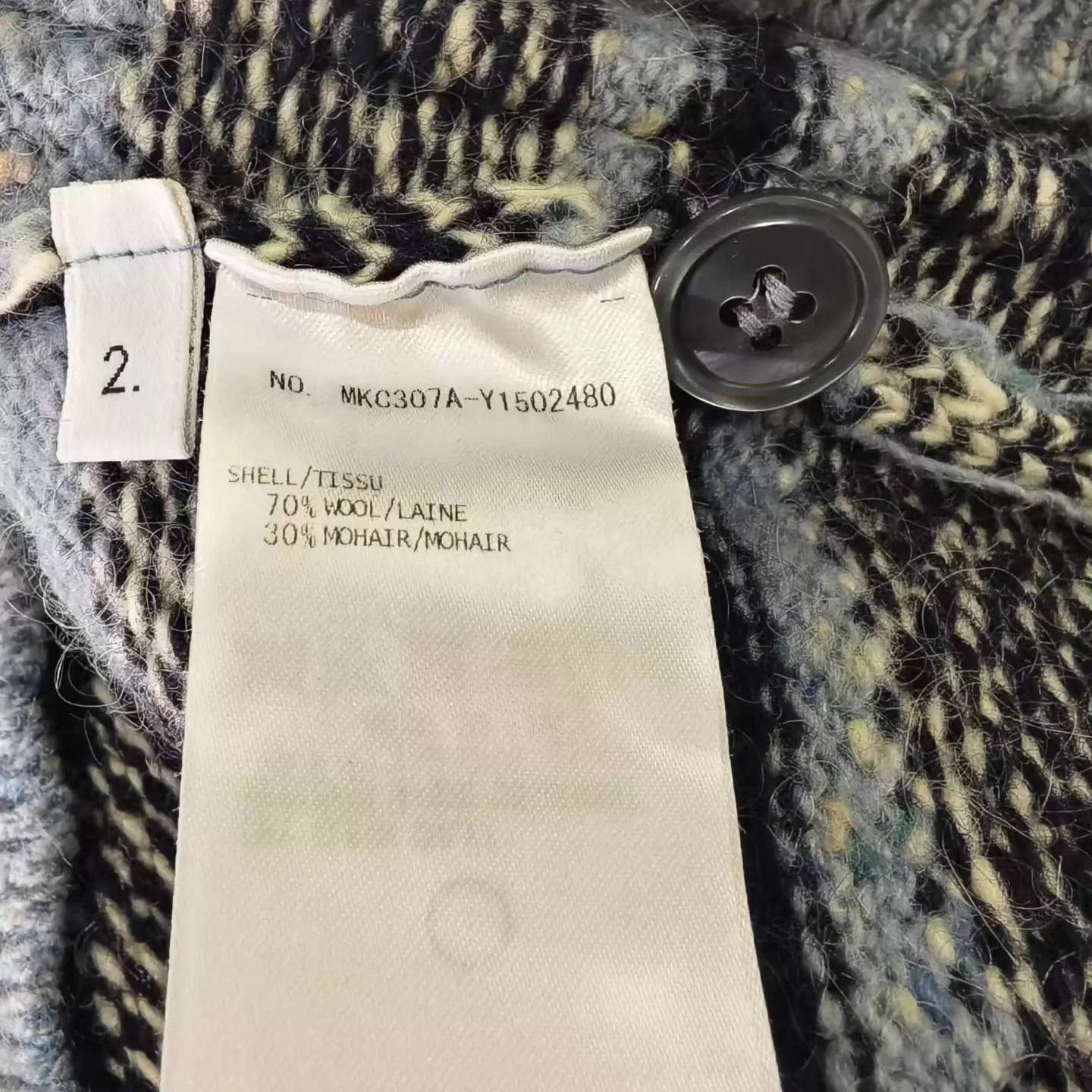 Thom Browne Thom Browne Mist Blue 4-Bar Wool Mohair Cardi 2 (99) Size US M / EU 48-50 / 2 - 4 Thumbnail