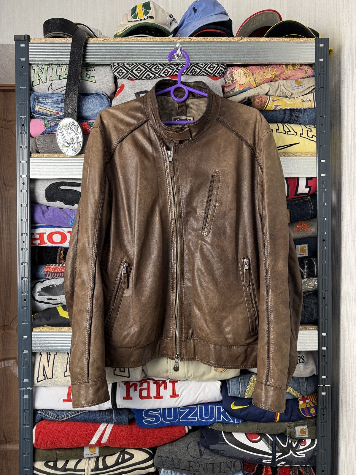 Gimo's Gimos Pelle Leather Bomber Jacket Japanese Style Size US L / EU 52-54 / 3 - 1 Thumbnail