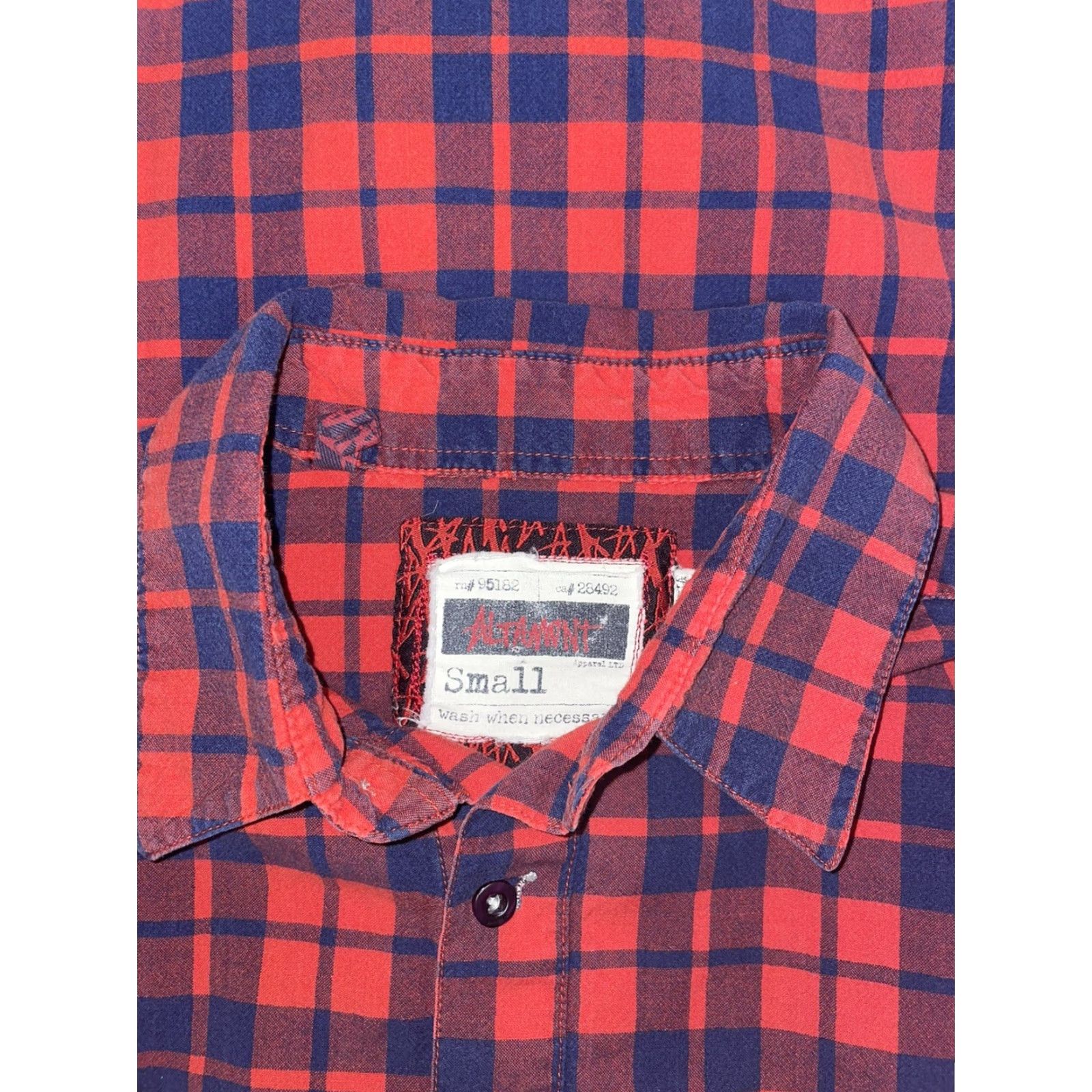 Vintage VINTAGE Stussy Plaid Checkered Shirt Mens S Long Sleeve Button-Up Red Mens S Size US S / EU 44-46 / 1 - 7 Thumbnail