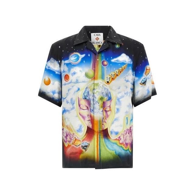 CASABLANCA The Essential Experience Multicolor Silk Shirt Ne