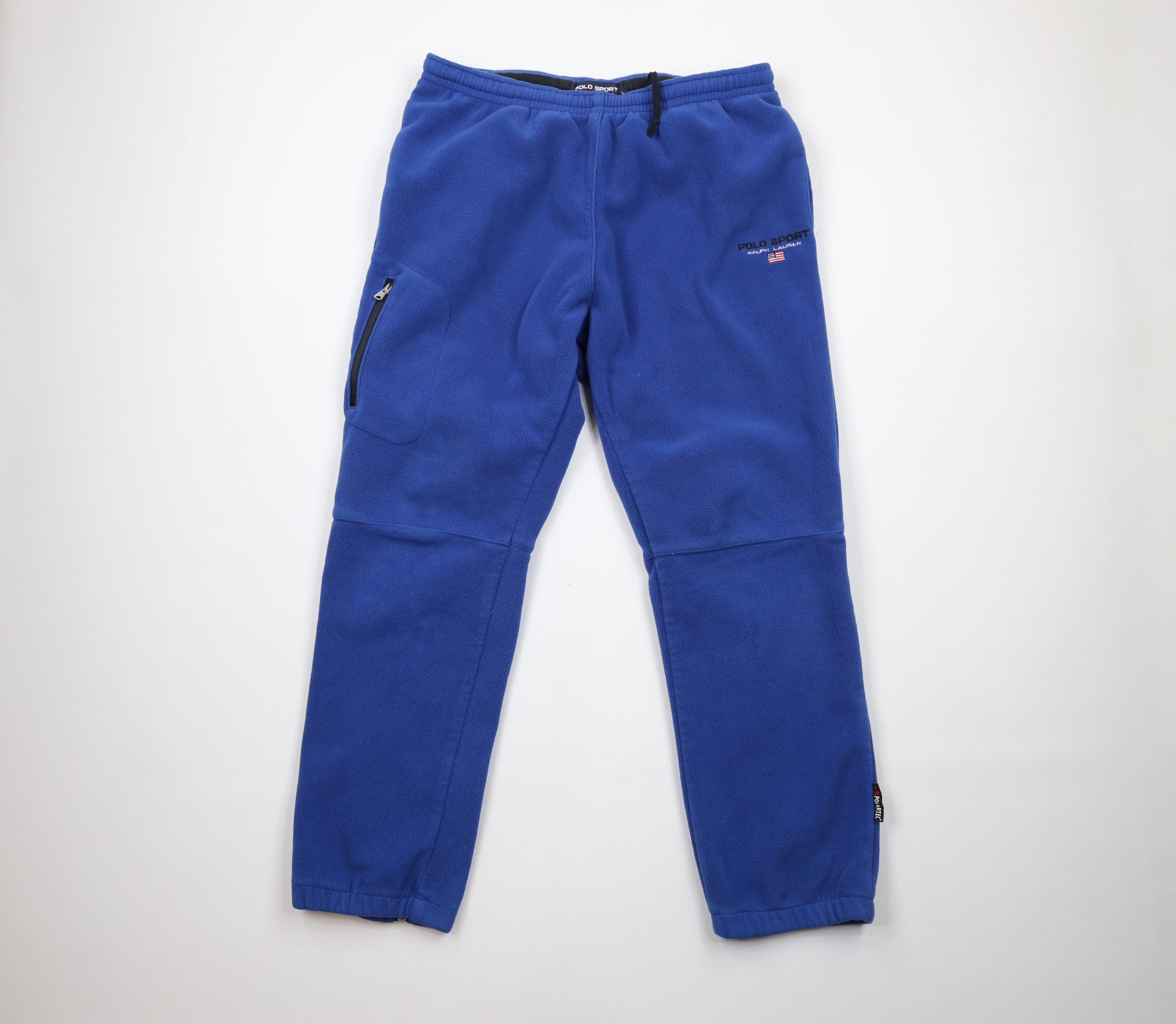 image of 90's Polo Sport Ralph Laurent Sweatpants Joggers Blue, Men's (Size 36)