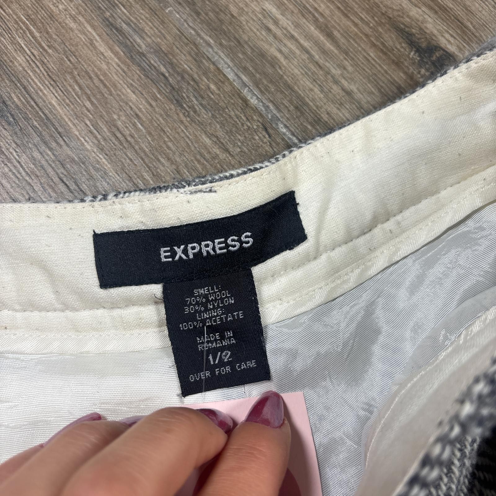Express vintage tweed fall rory gilmore pants Size 26" / US 2 / IT 38 - 4 Thumbnail