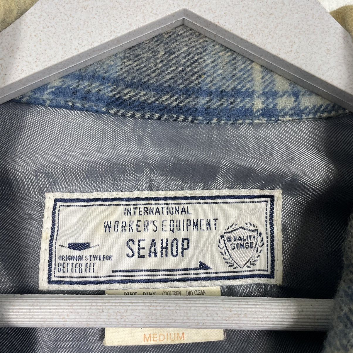 Japanese Brand × Vintage 💥SEAHOP WORKER SHADOW TARTAN WORKER JACKET Size US L / EU 52-54 / 3 - 9 Thumbnail