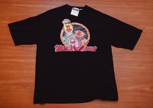 Moschino Black Sesame Street Edition T-Shirt Dress Size XS / US 0-2 / IT 36-38 - 1 Thumbnail