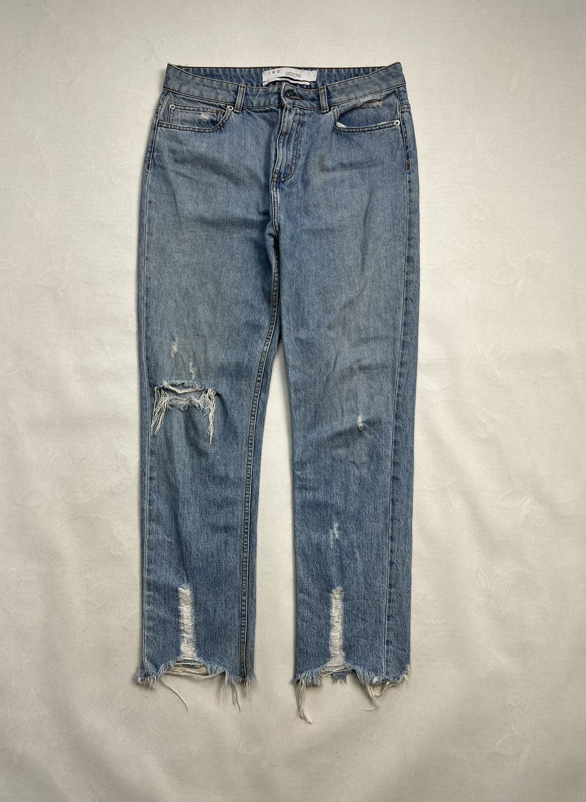 Iro Pants IRO jeans baby blue unisex luxury high end Size US 31 - 1 Thumbnail