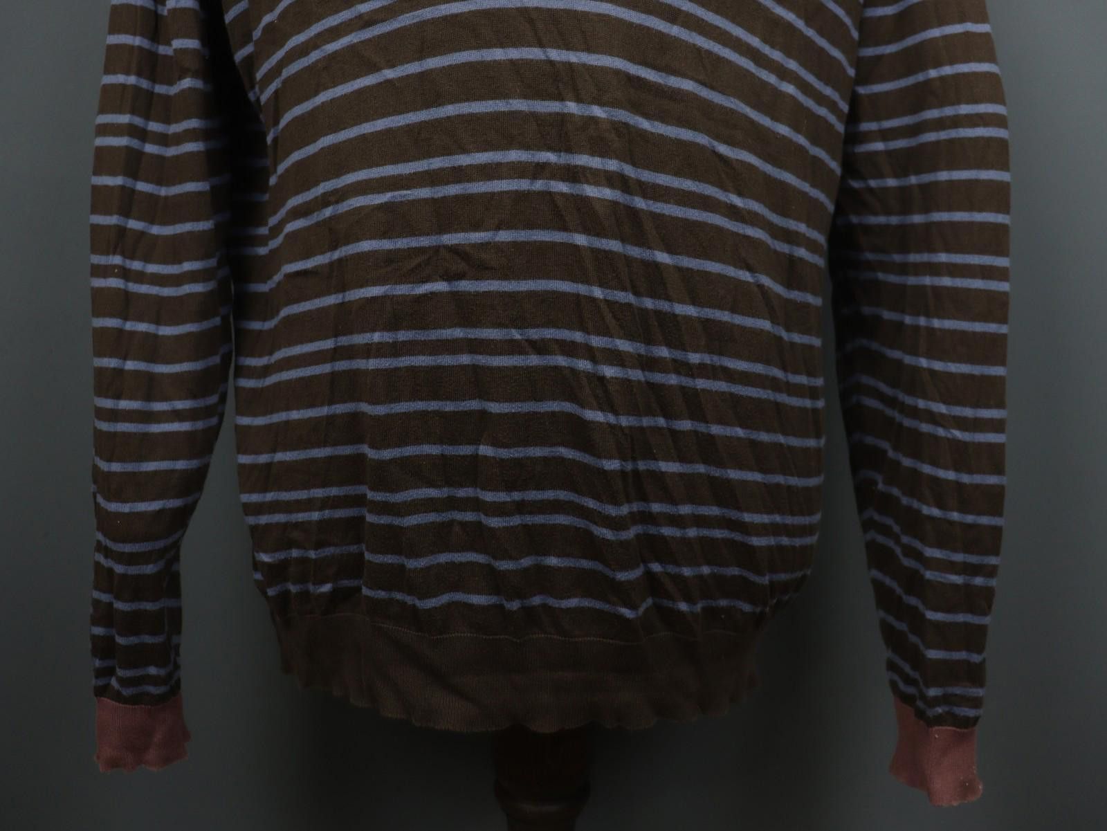 John Smedley John Smedley Brown Blue Striped Pullover Sweater Size XL Size US XL / EU 56 / 4 - 3 Thumbnail
