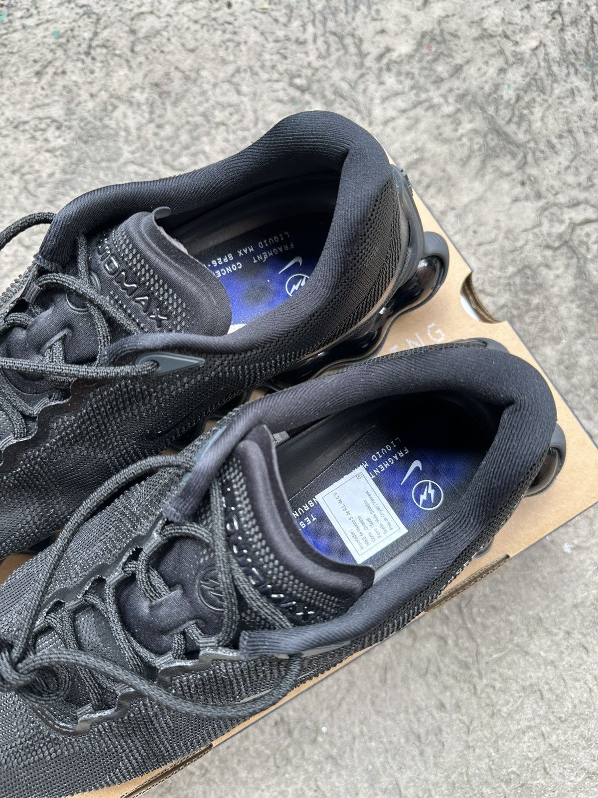 Fragment Design × Nike Nike Air Liquid Max Fragment Black Size US 10 / EU 43 - 3 Thumbnail
