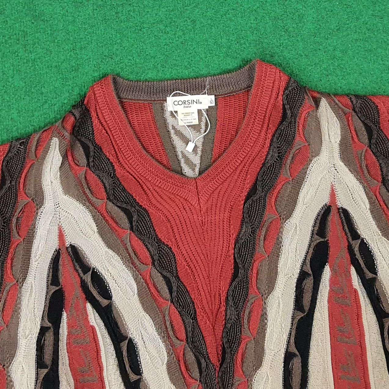 Other Vintage CORSINI Italia Designer Sweatshirt C240N16 Size US L / EU 52-54 / 3 - 2 Thumbnail