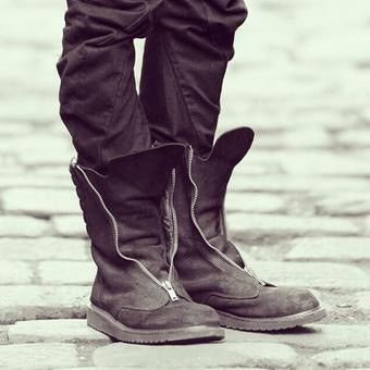 Rick Owens × Rick Owens Drkshdw Rick Owens F/W 11 Limo Blistered Mohawk Boots Size US 7 / EU 40 - 2 Thumbnail