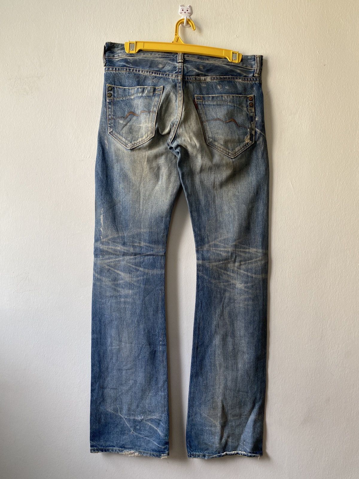 Japanese Brand Japanese Brand Rivet & Blue Flare Distressed Denim Size US 30 / EU 46 - 2 Thumbnail