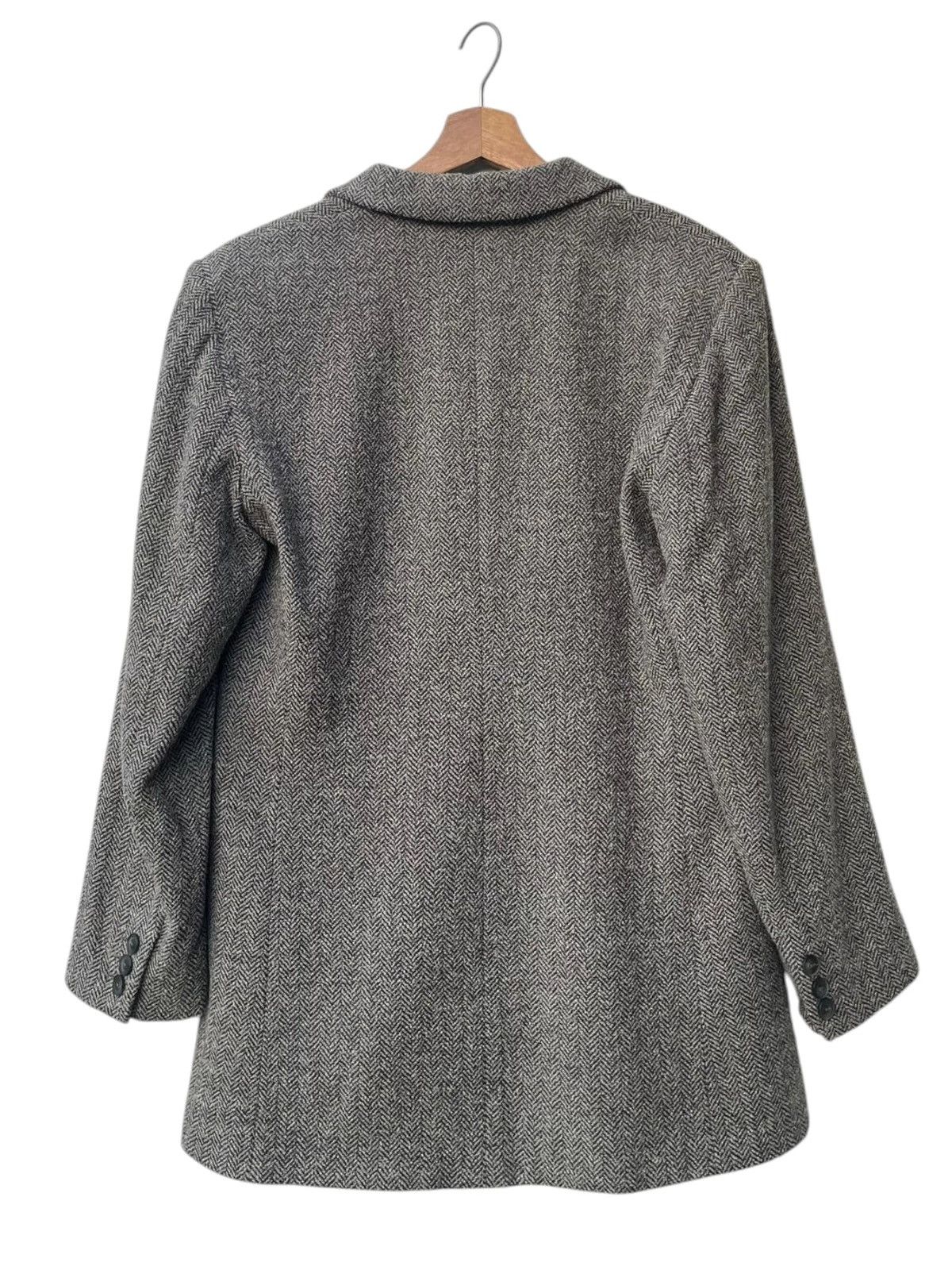 Max Mara Max Mara Notched Lapel Herringbone Wool Jacket Size M / US 6-8 / IT 42-44 - 5 Thumbnail