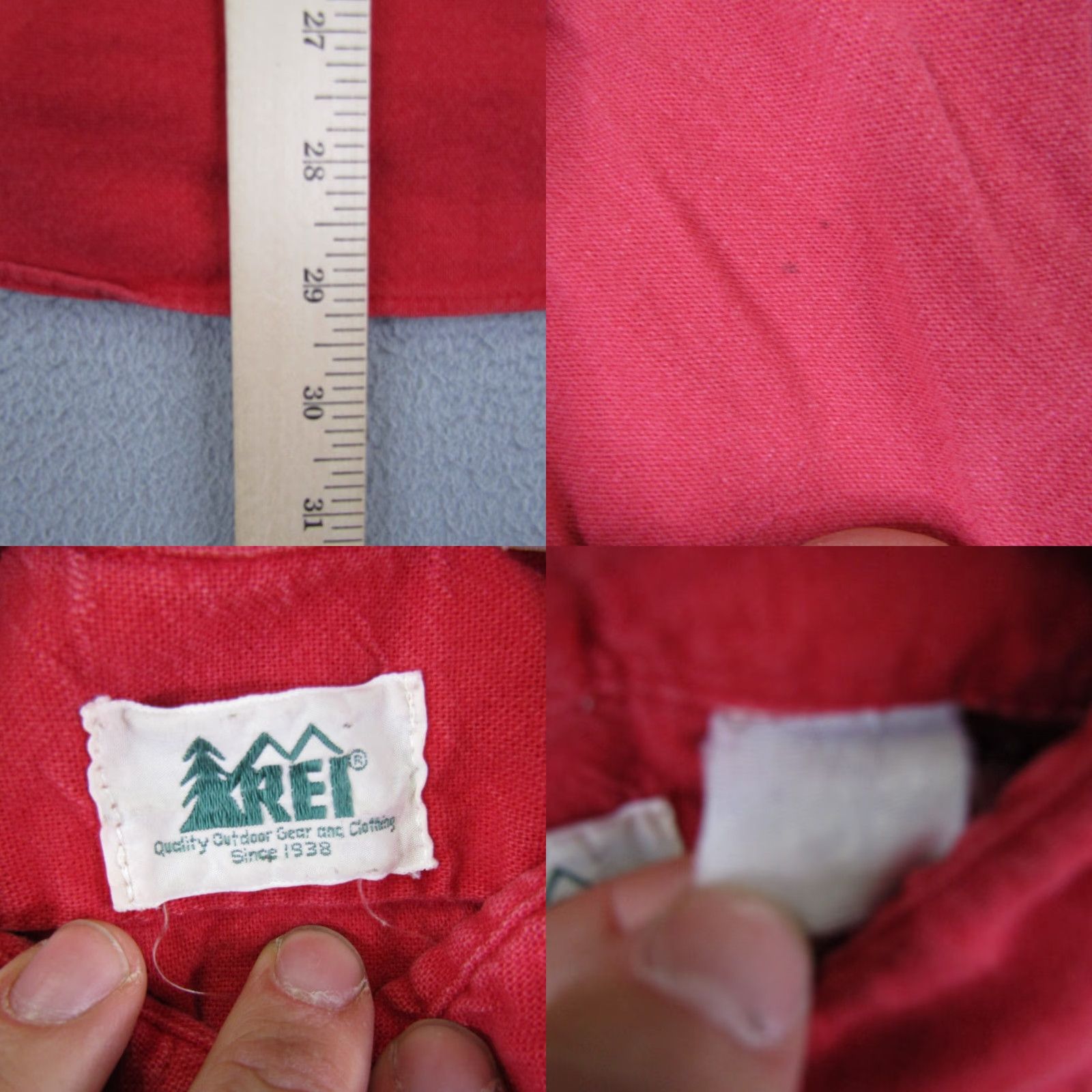 Vintage VINTAGE REI Shirt Mens Large Red Button Up Hiking Outdoor 80s Collared Long Sleeve Button-Up, Casual Workwear, Cotton, 80s Theme, Pockets, Regular Fit Size US L / EU 52-54 / 3 - 8 Thumbnail