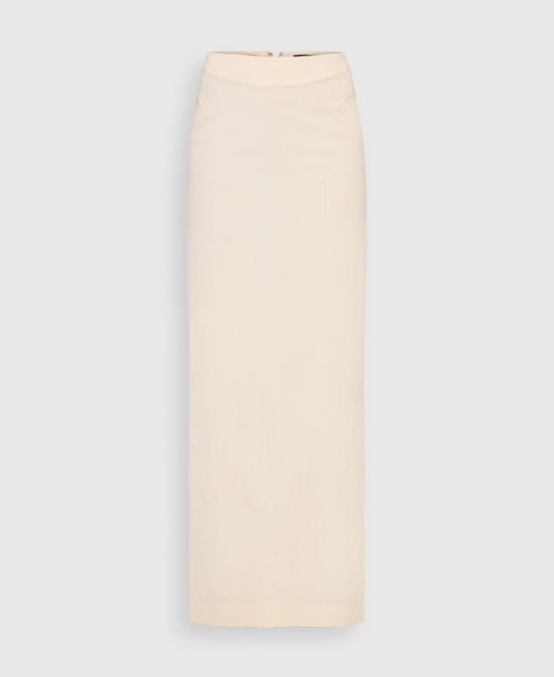 Wool Skirt in White, Women's (Size 28)