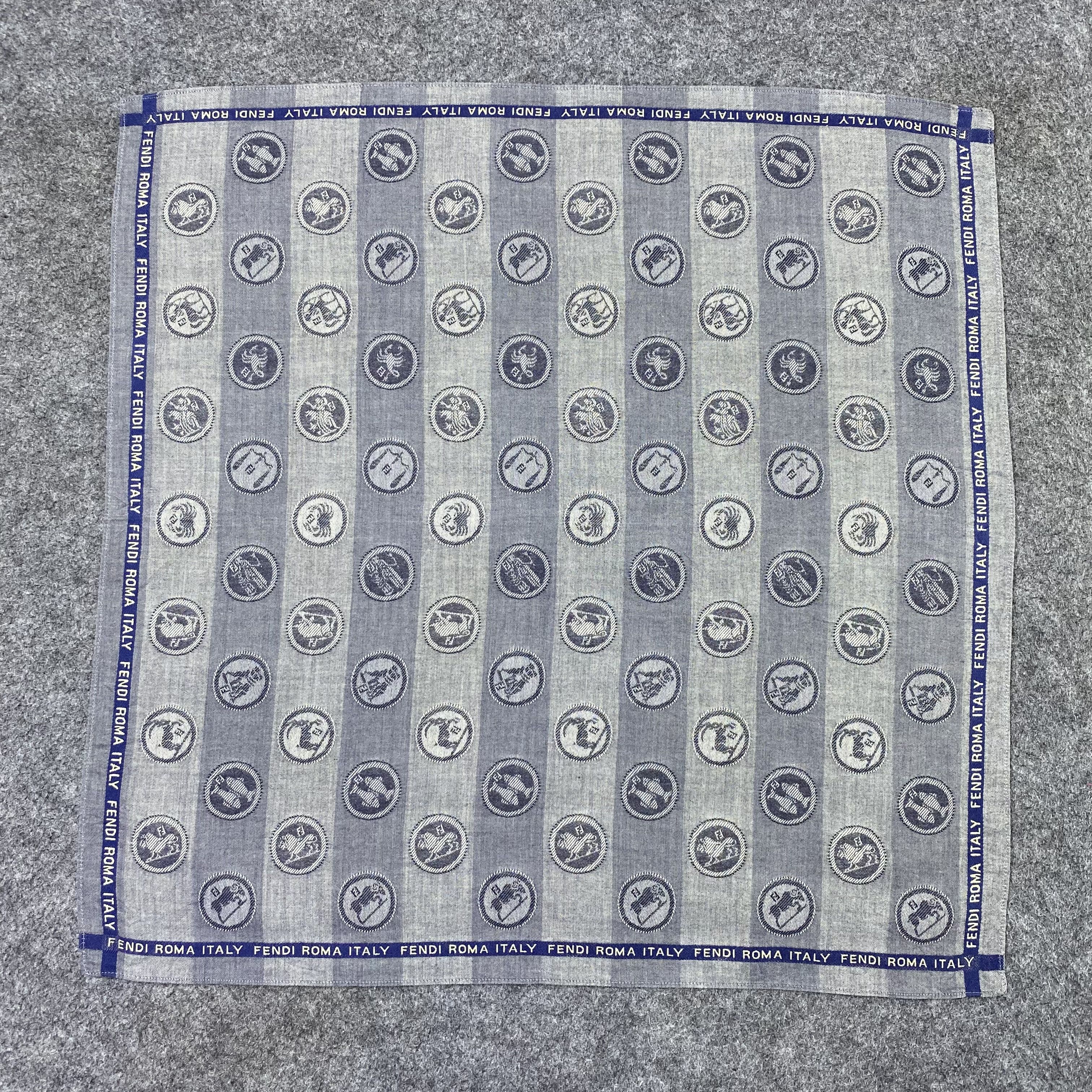 Fendi Fendi Handkerchief Neckerchief Bandana-B2047 Size ONE SIZE - 3 Thumbnail