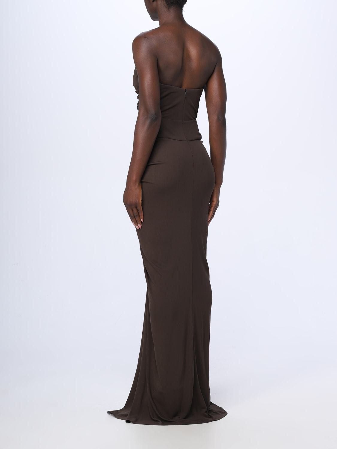 Saint Laurent Paris o1s1wg111024 Bustier Maxi Dress in Olive Green Size L / US 10 / IT 46 - 4 Thumbnail