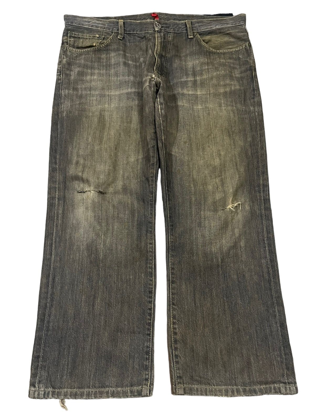 Uniqlo Vintage Japanese Uniqlo Faded Wash Style Baggy Jeans Size US 38 / EU 54 - 1 Thumbnail