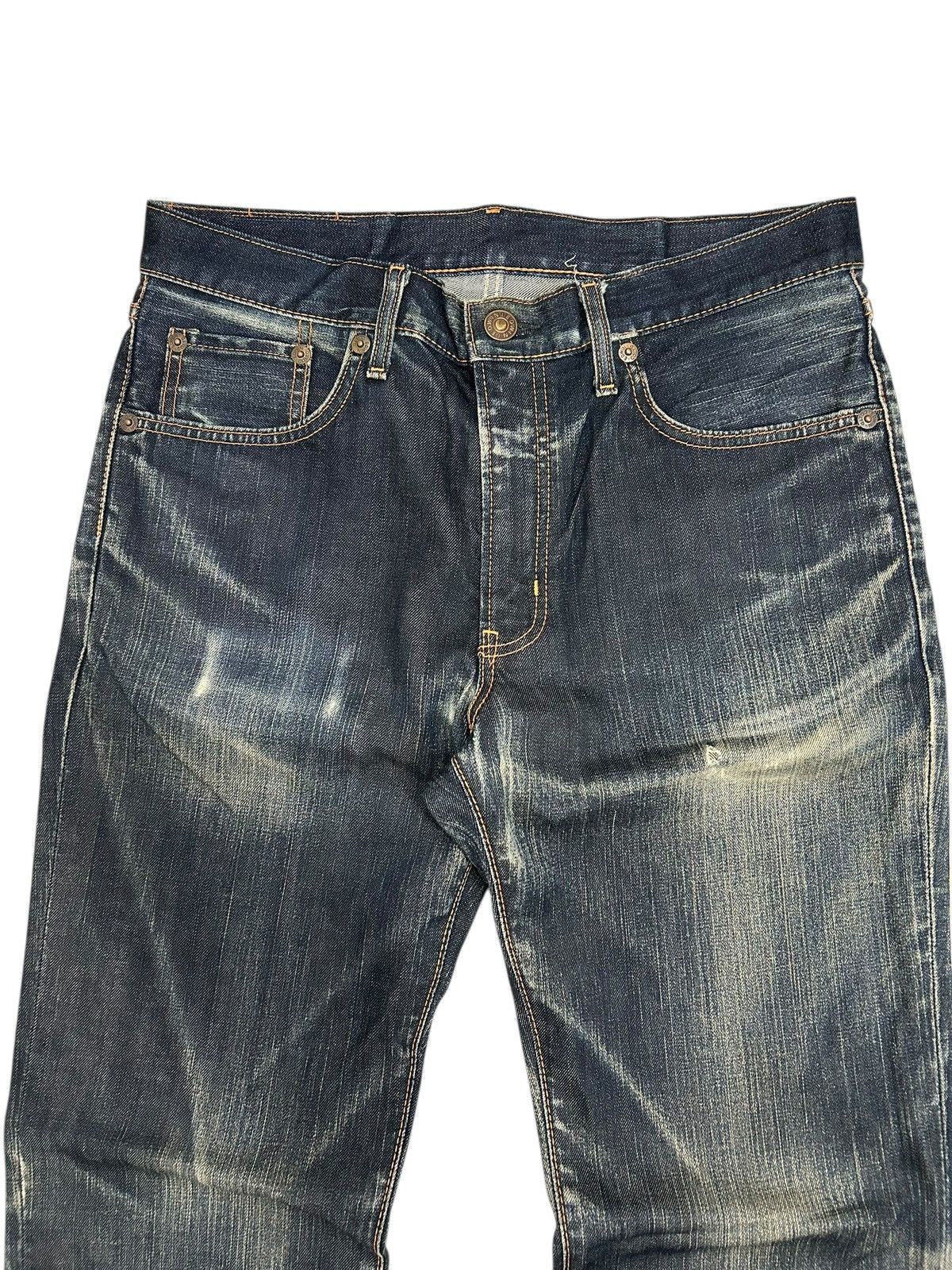 Edwin × Hysteric Glamour × Japanese Brand Edwin Japan 503 Regular Creased Line Whiskers Washed Size US 34 / EU 50 - 10 Thumbnail