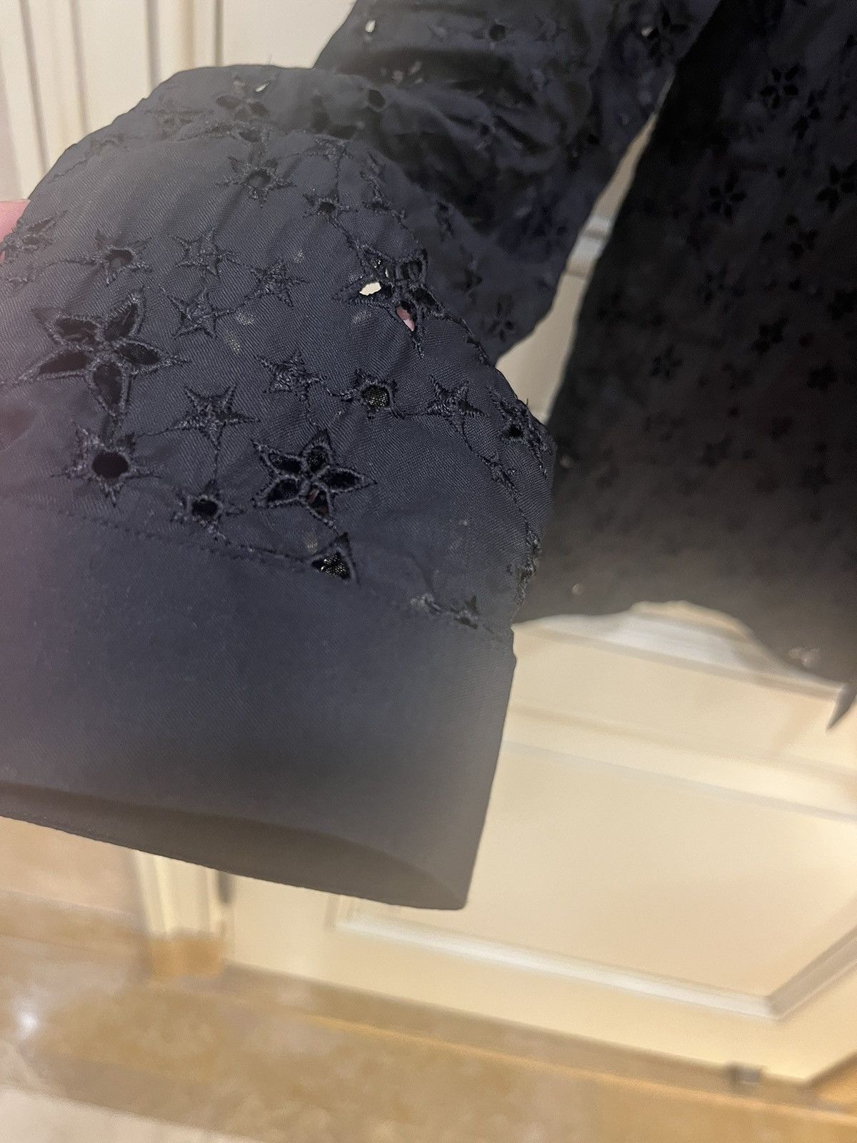 Saint Laurent Paris Star embroidery eyelet shirt collar size38 Size US S / EU 44-46 / 1 - 14 Thumbnail