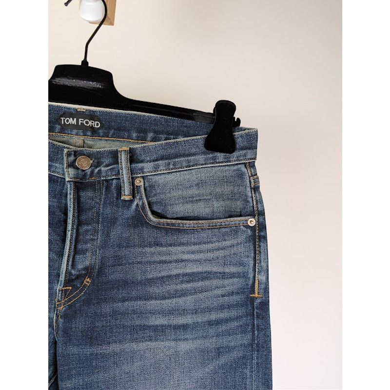 Tom Ford o1rshd1 Straight-Fit Denim Jeans in Navy Size US 33 - 5 Thumbnail