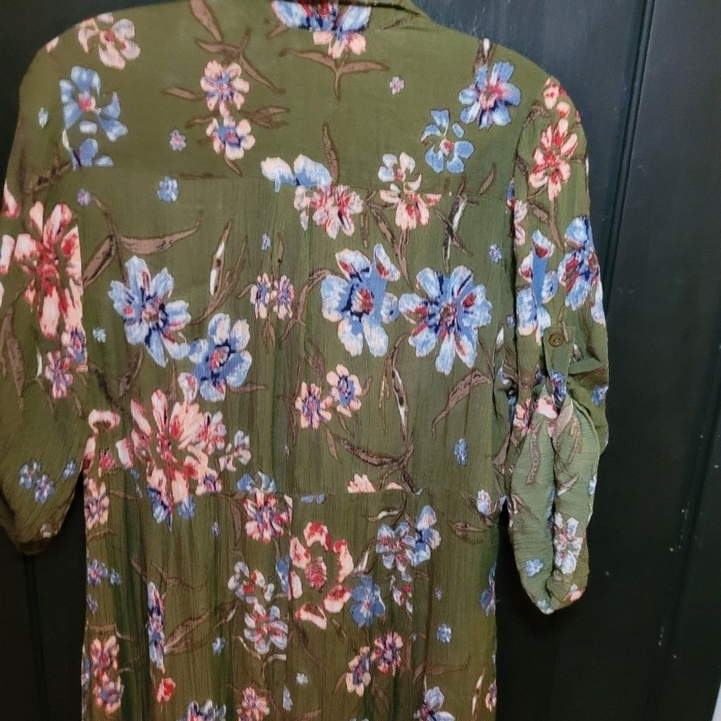 Common Projects Woman Within,maxi dress.green green floral, nwot, Size 14 Size XL / US 12-14 / IT 48-50 - 8 Thumbnail