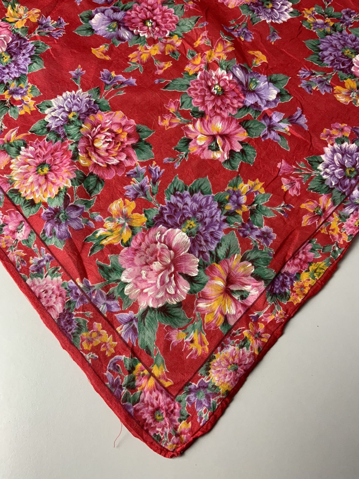 Kenzo Kenzo Flower Art Bandana Handkerchief Size ONE SIZE - 9 Thumbnail