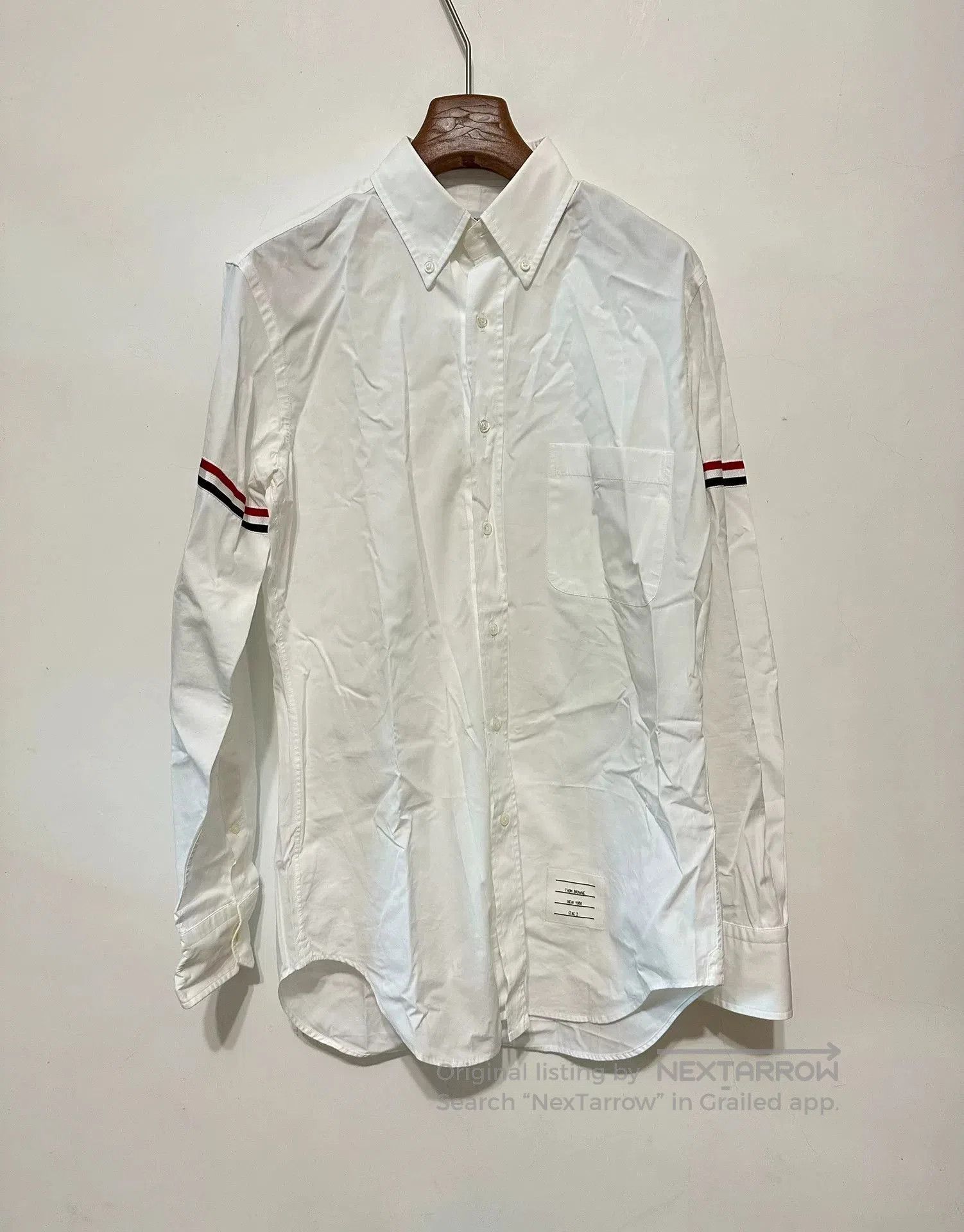 Thom Browne Thom Browne Classic Cuff Logo Shirt. Size US M / EU 48-50 / 2 - 1 Thumbnail