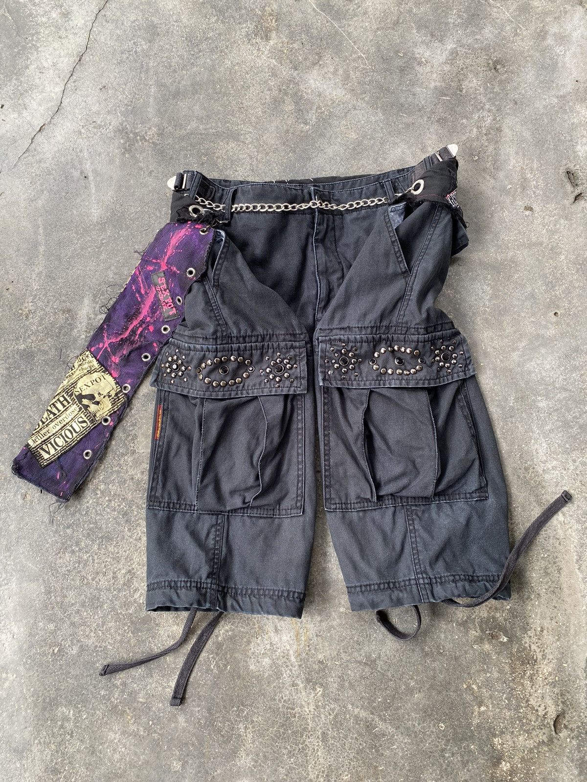 Vintage Vintage Too Fast To Live Too Young To Die x Mad punk Pants Size US 31 - 6 Thumbnail