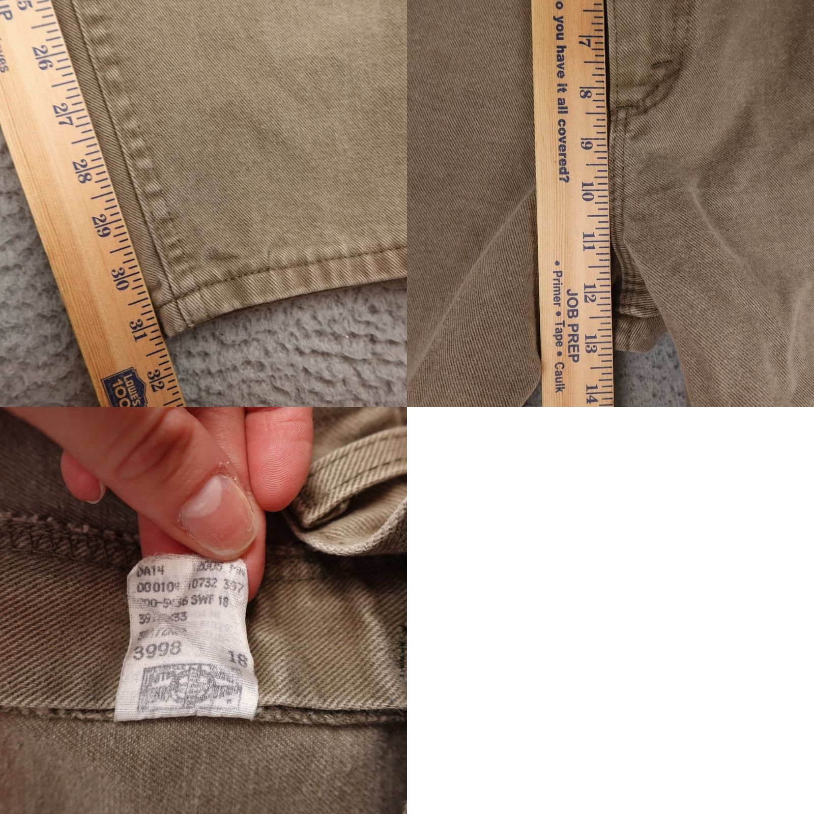Vintage L.L. Bean Jeans Mens 38x32 Brown Relaxed Fit Canvas Work Wear 90s Grunge Jeans Mens Size US 38 / EU 54 - 9 Thumbnail