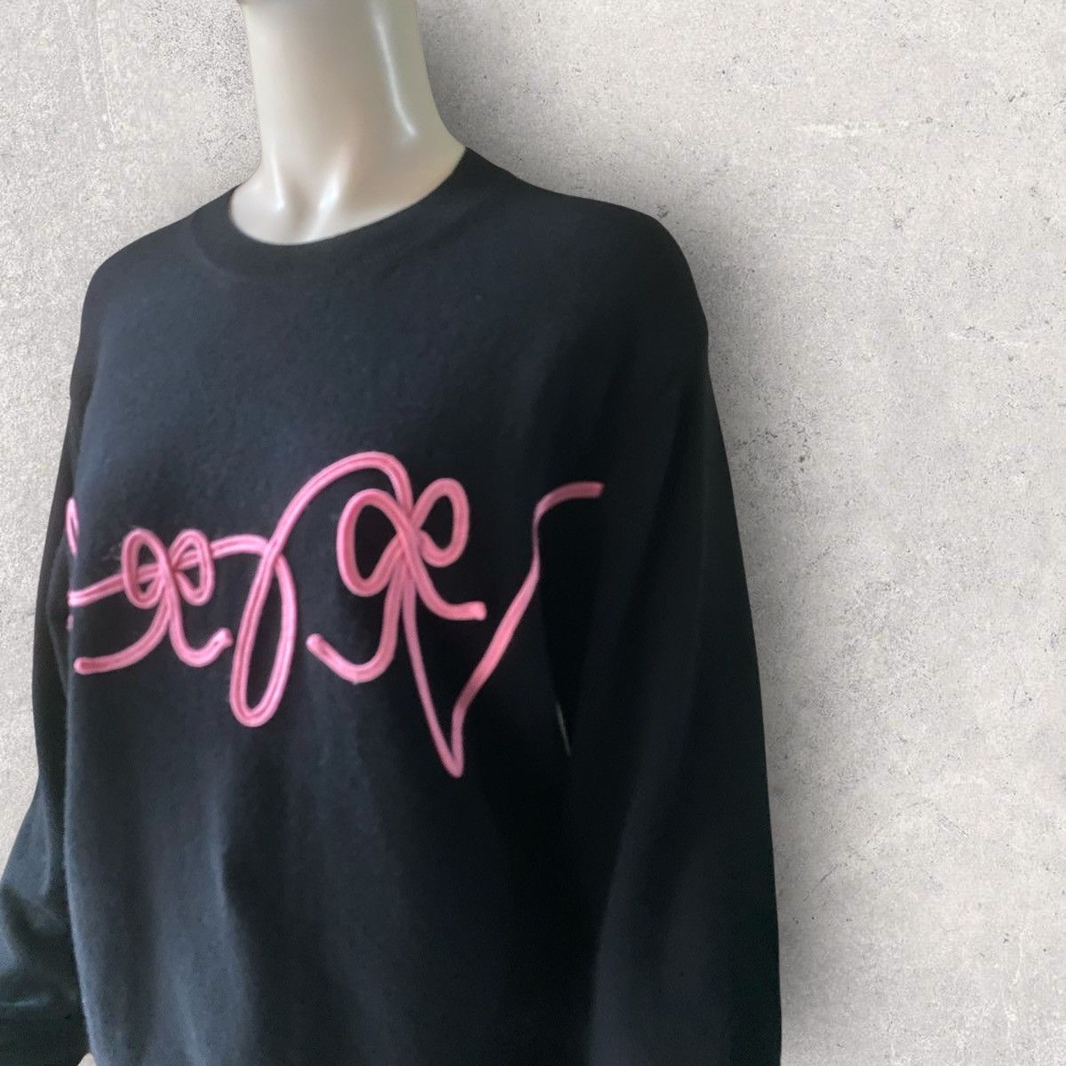 Comme des Garcons Bow Embroidered Oversize Sweater Size S / US 4 / IT 40 - 3 Thumbnail