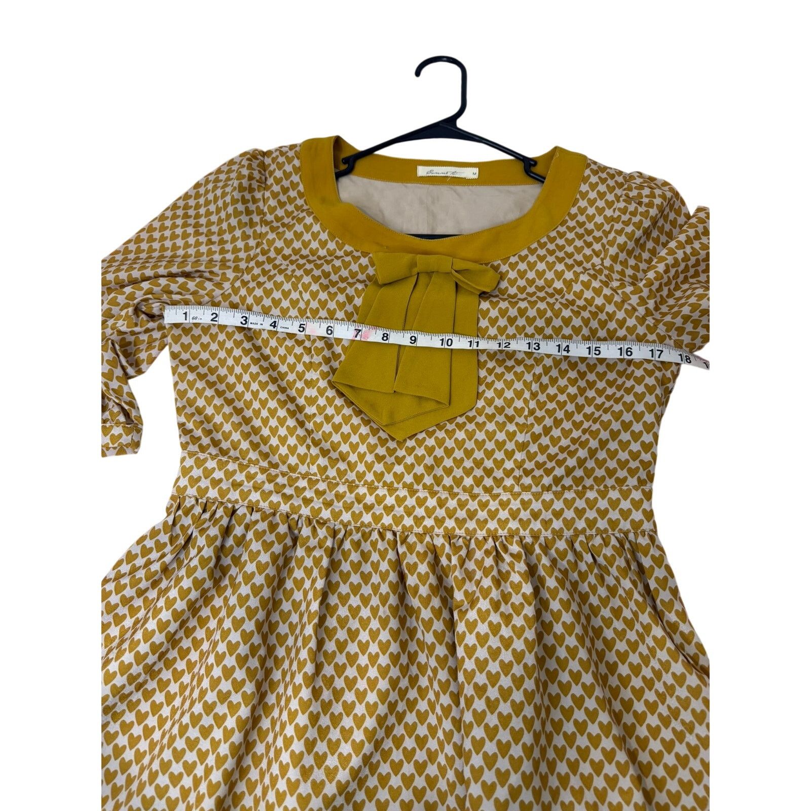 Anthropologie Anthropolgie Twee Golden Hearts Dress - Comme Toi Label Size M / US 6-8 / IT 42-44 - 2 Thumbnail